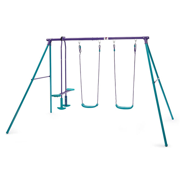 Plum Jupiter Double Swing & Glider Set (Purple/Teal)