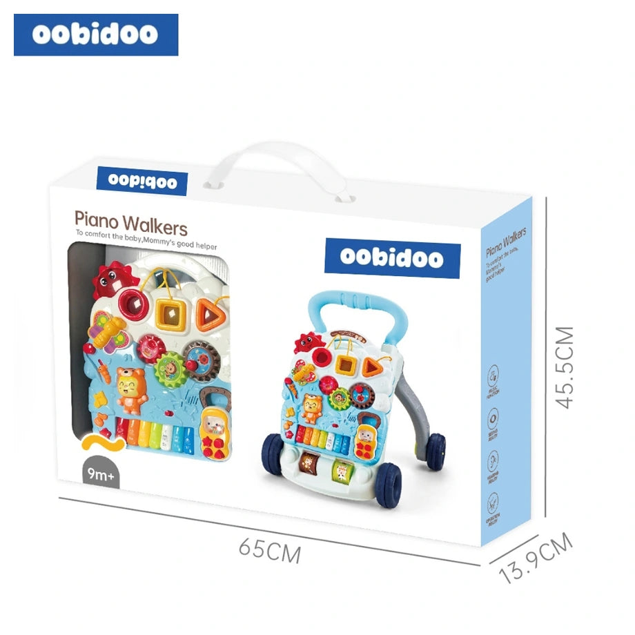 Oobidoo Baby Piano Push Walker with Musical Activity Panel (9M+)