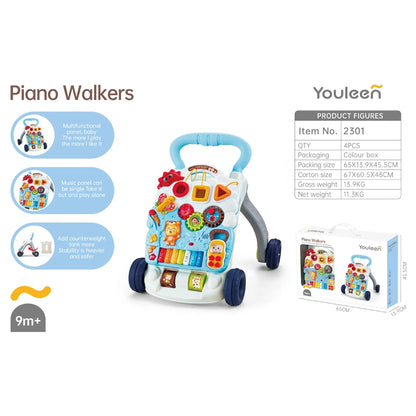 Oobidoo Baby Piano Push Walker with Musical Activity Panel (9M+)