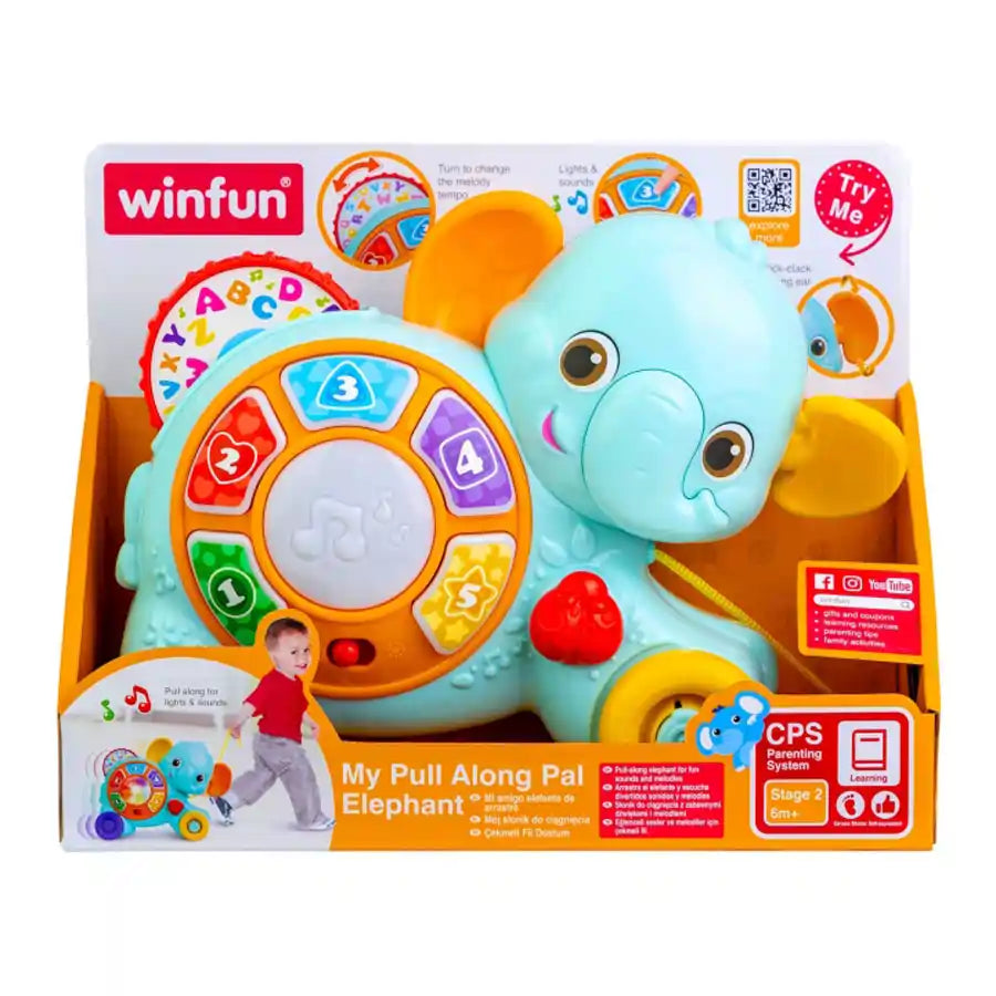 Winfun My Pull Along Pal Elephant Winfun My Pull Along Pal Elephant