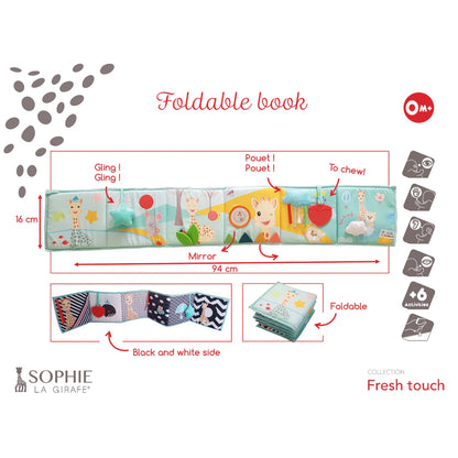 Sophie La Girafe Fresh Touch Foldable Book Multi Color