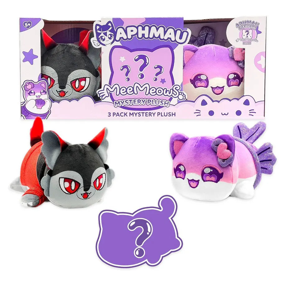 Aphmau MeeMeowS Series 2 Mystery Plush Set (15.24 cm, Pack of 3, Assorted)
