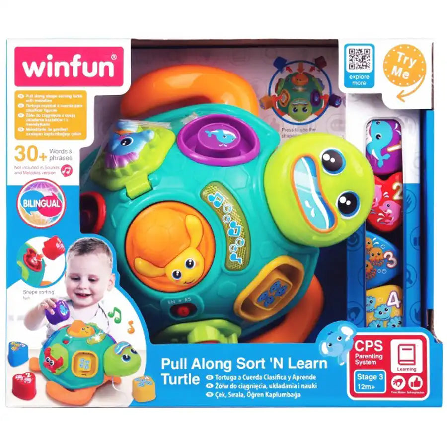 Winfun Pull Along Sort 'N Learn Turtle Winfun Pull Along Sort 'N Learn Turtle