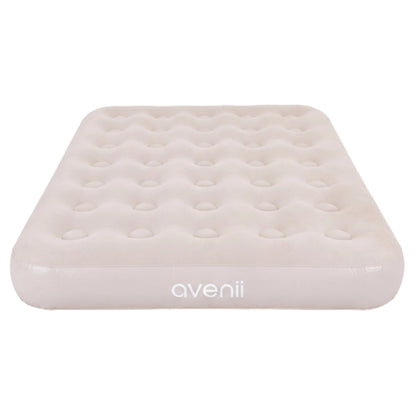 Jilong Twin Sand Whisper CloudCoil Flocked Air Mattress with ZenCharge Pump