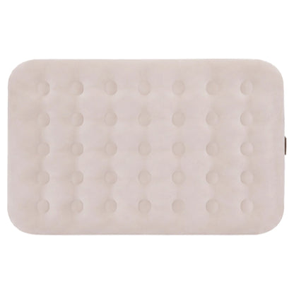 Jilong Twin Sand Whisper CloudCoil Flocked Air Mattress with ZenCharge Pump