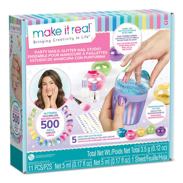 Make It Real Party Nails Glitter Design Set