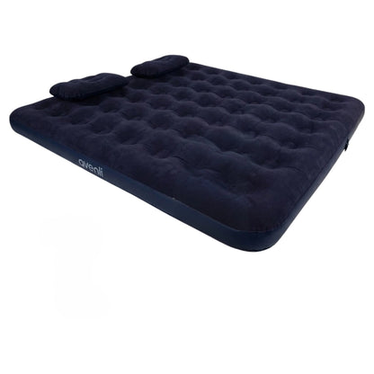 Jilong King Navy Blue CloudCoil Air Mattress Set with Pillow & Hand Pump