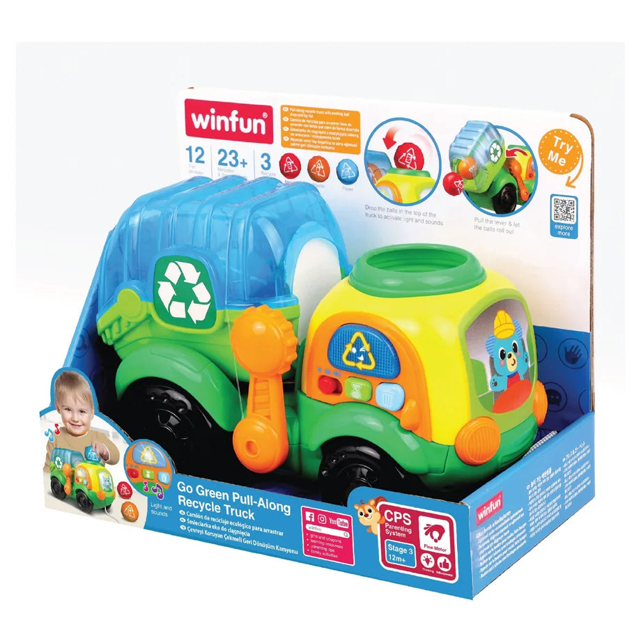Winfun Go Green Pull-Along Recycle Truck (12M+)