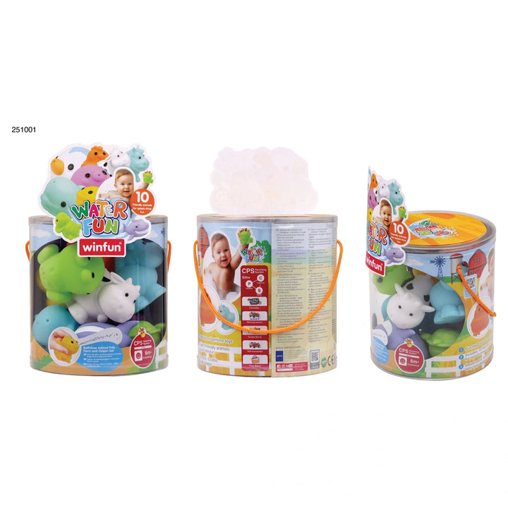 Winfun Bathtime Animal Pals - Farm and Ocean Set (6M+)