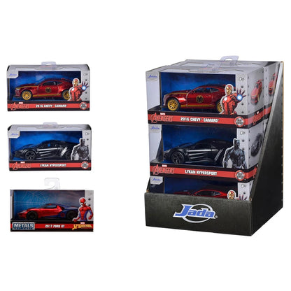 Jada Marvel Character Vehicle (1:32, Styles May Vary)