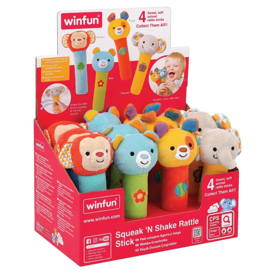Winfun Squeak 'N Shake Rattle Stick