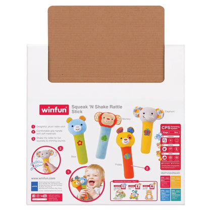 Winfun Squeak 'N Shake Rattle Stick