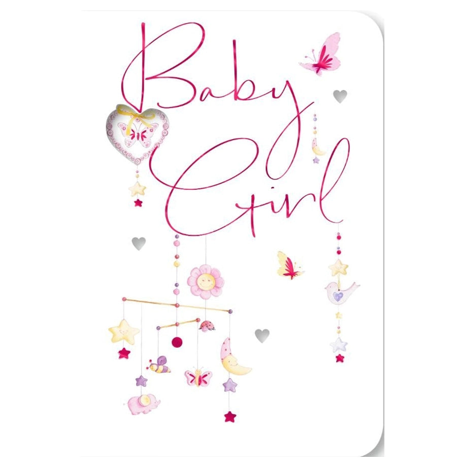 Hallmark A Baby Girl! Happy Days, Teddy Bear Hugs, Little Adventures, Oodles of Love Your Baby Girl Will Have All That She Needs