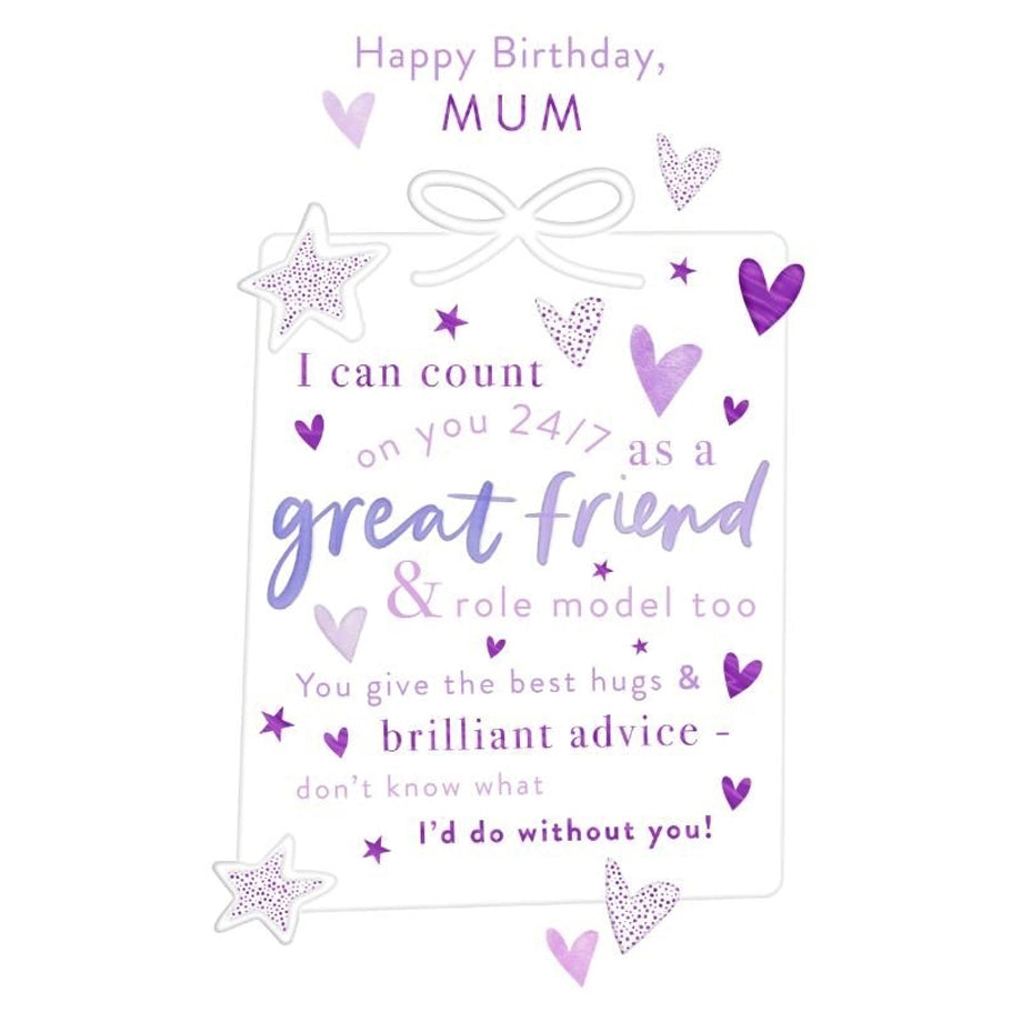 Hallmark Happy Birthday Mum Card Elegant Celebration Theme