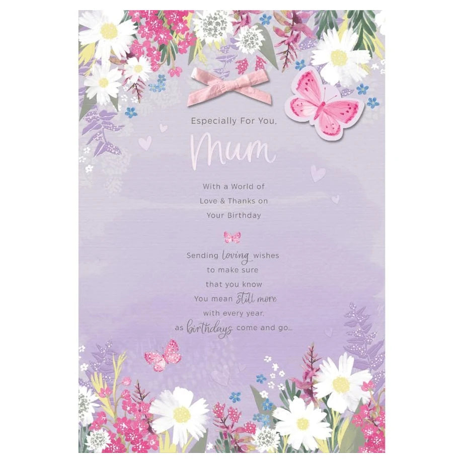 Hallmark Especially for You, Mum! With a World of Love and Thanks on Your Birthday!