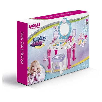 Dolu Unicorn Vanity Table & Stool Set