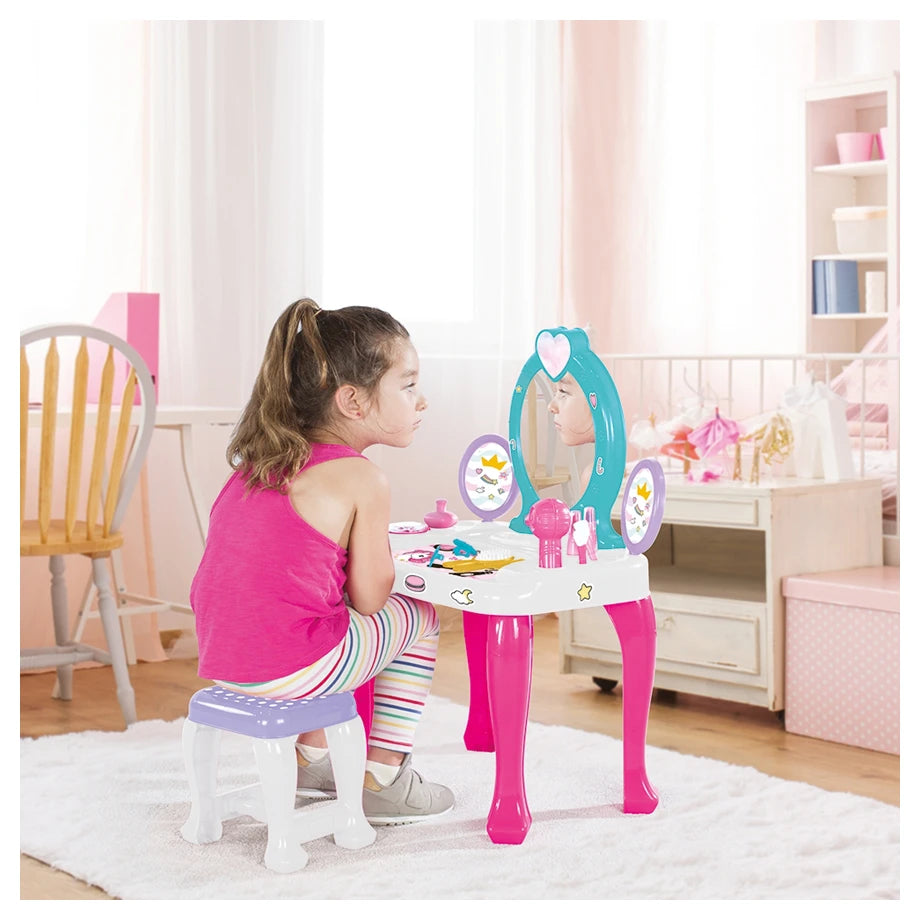 Dolu Unicorn Vanity Table & Stool Set