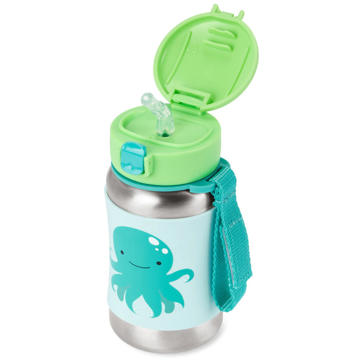 Skip Hop Zoo Stainless Steel Straw Bottle Octopus