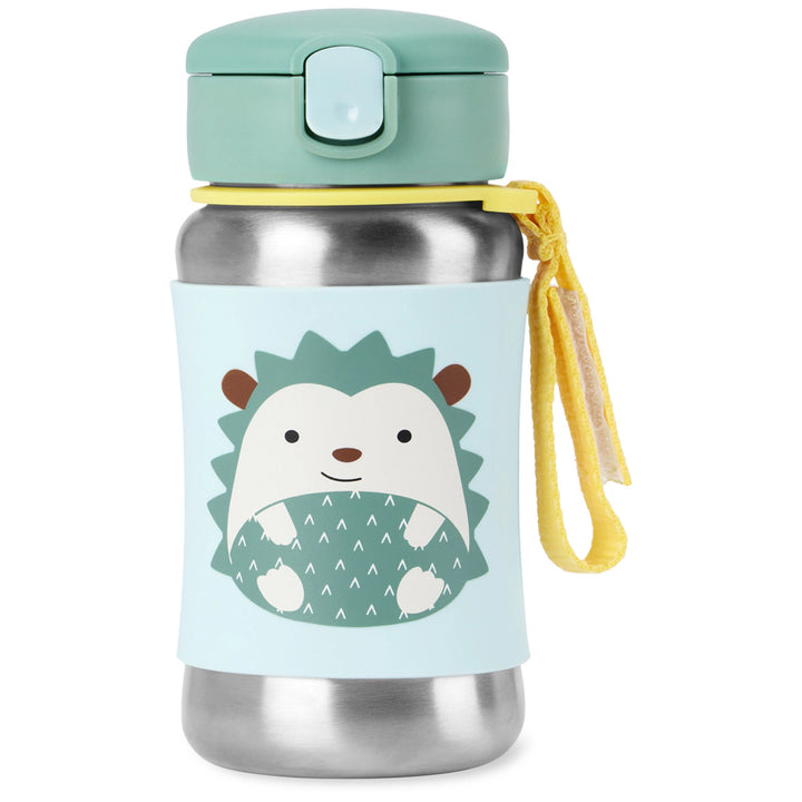 Skip Hop Zoo Stainless Steel Straw Bottle Hedgehog