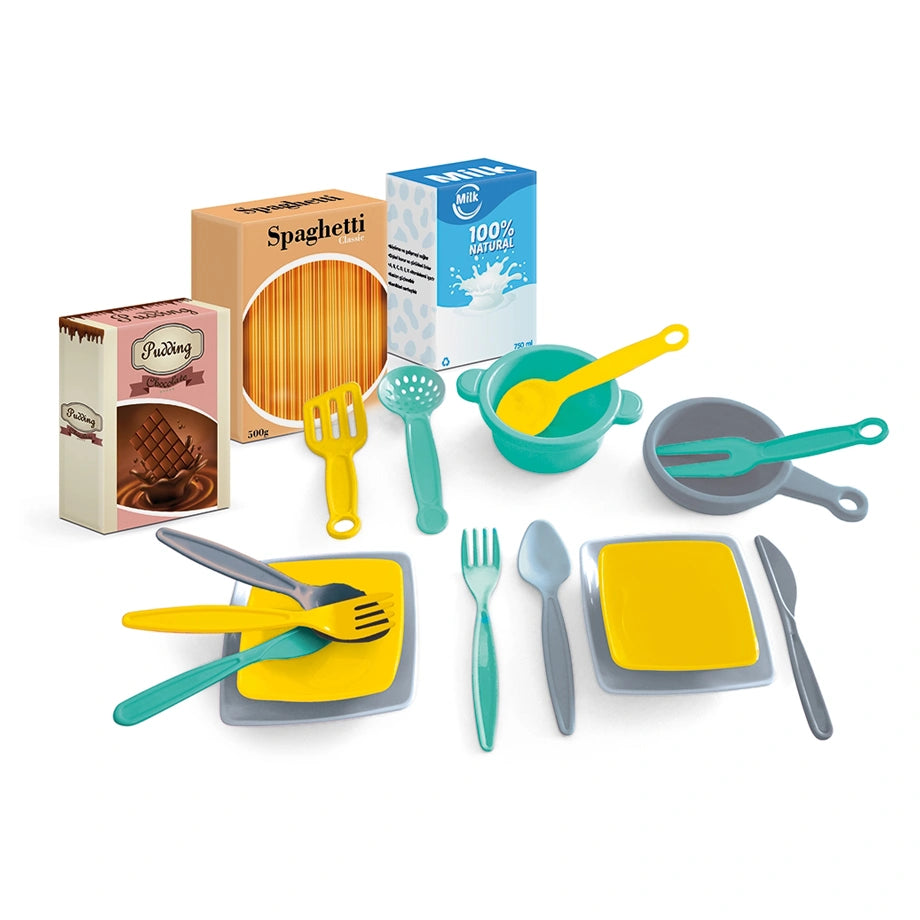 Dolu Chef’s Kitchen Set (White/Blue)