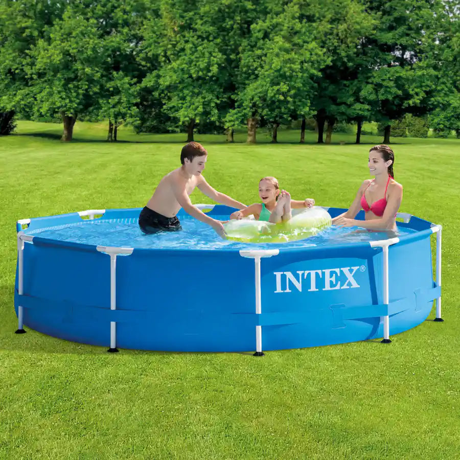 حوض سباحة بإطار معدني من شركة Intex (2.44 متر × 51 سم) حوض سباحة بإطار معدني من شركة Intex (2.44 متر × 51 سم)
