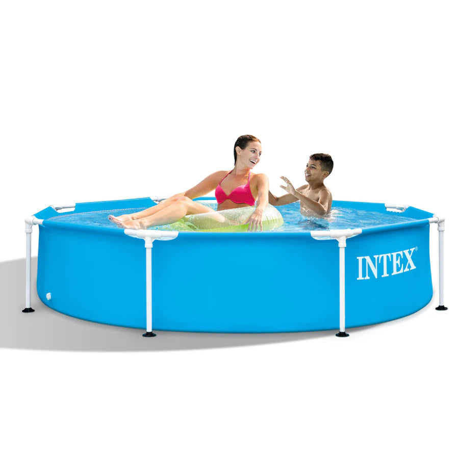 حوض سباحة بإطار معدني من شركة Intex (2.44 متر × 51 سم) حوض سباحة بإطار معدني من شركة Intex (2.44 متر × 51 سم)