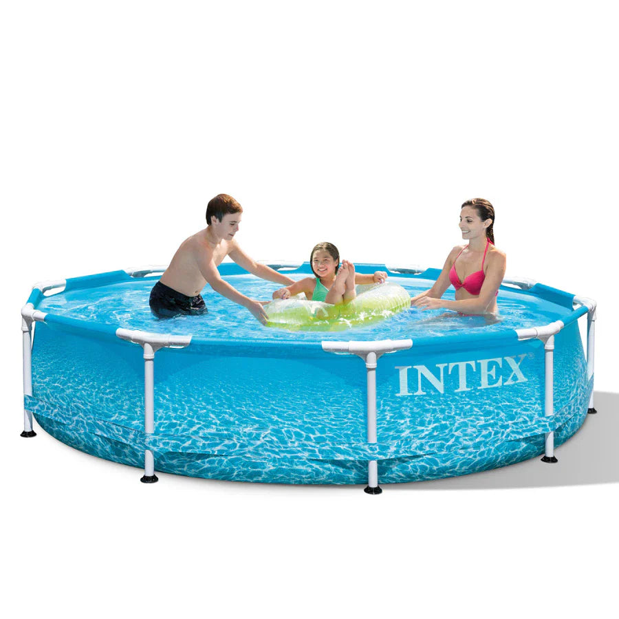 مسبح Intex Beachside بإطار معدني (3.05 متر × 76 سم) مسبح Intex Beachside بإطار معدني (3.05 متر × 76 سم)