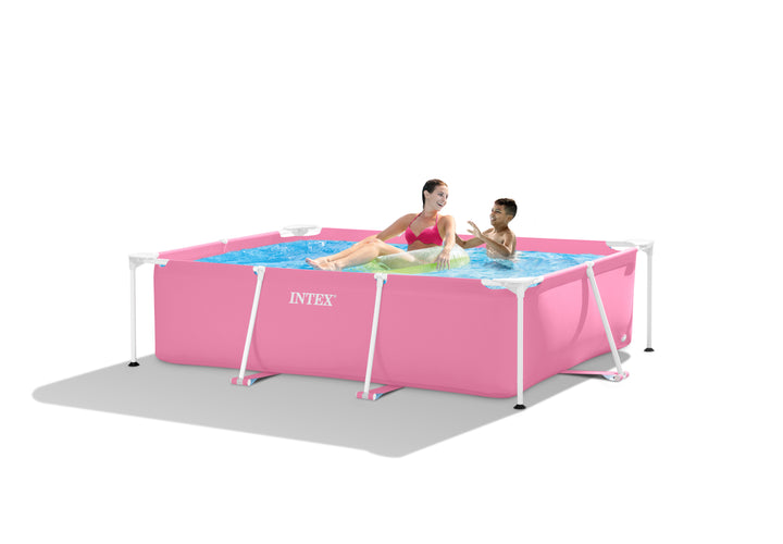 Intex Pink Rectangular Frame Pool (2.2m x1.5m x 60cm)