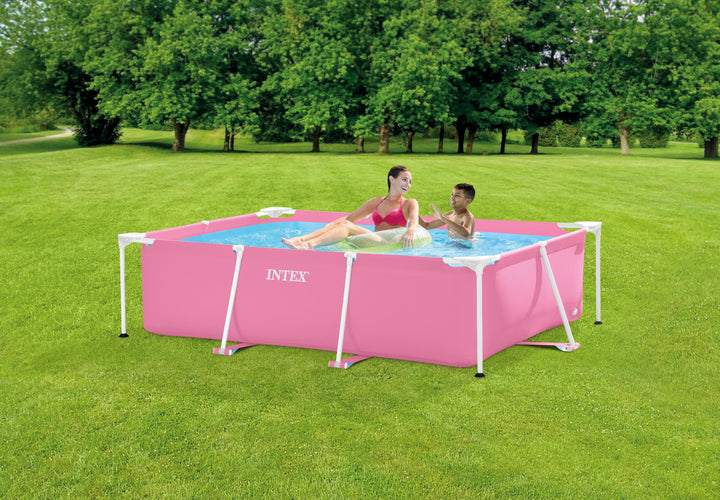 Intex Pink Rectangular Frame Pool (2.2m x1.5m x 60cm)