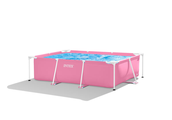 Intex Pink Rectangular Frame Pool (2.2m x1.5m x 60cm)