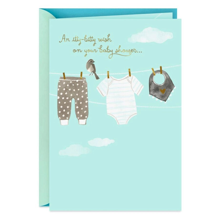 Hallmark An Itty-Bitty Wish Baby Shower Card
