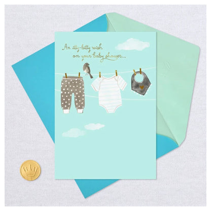 Hallmark An Itty-Bitty Wish Baby Shower Card