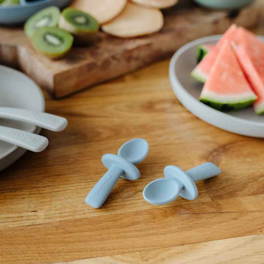 Pippeta Silicone Spoon & Fork (Meadow Green)