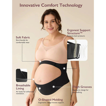 Momcozy Maternity Belt -Large (Black)