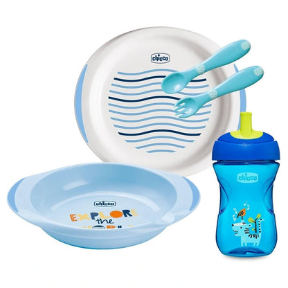Chicco Weaning Set 12M+ Boy (Blue)
