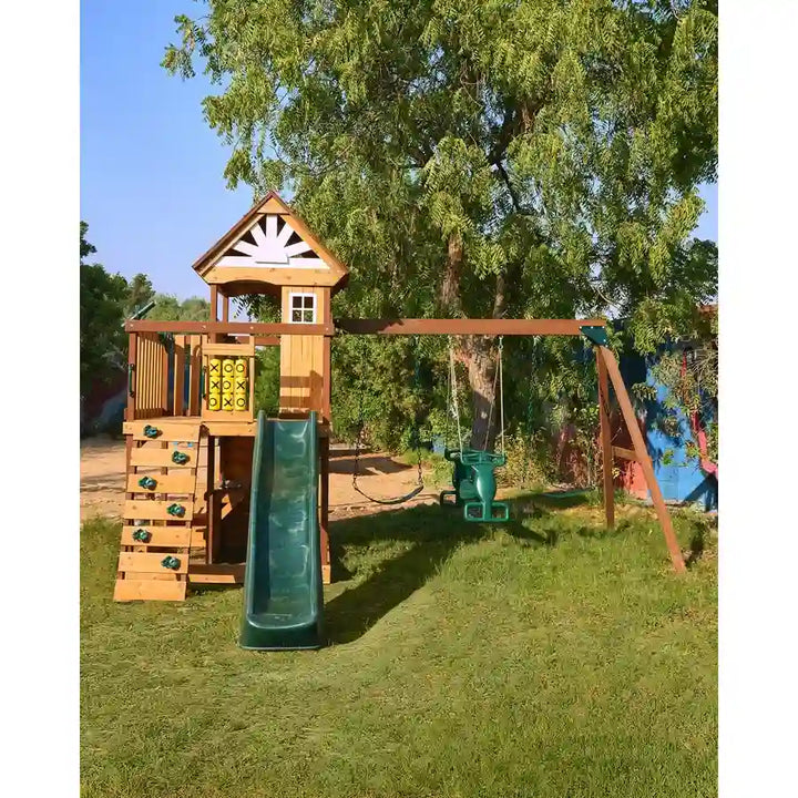 Dynamic Sports Arabian Ibex Wooden Swing Set