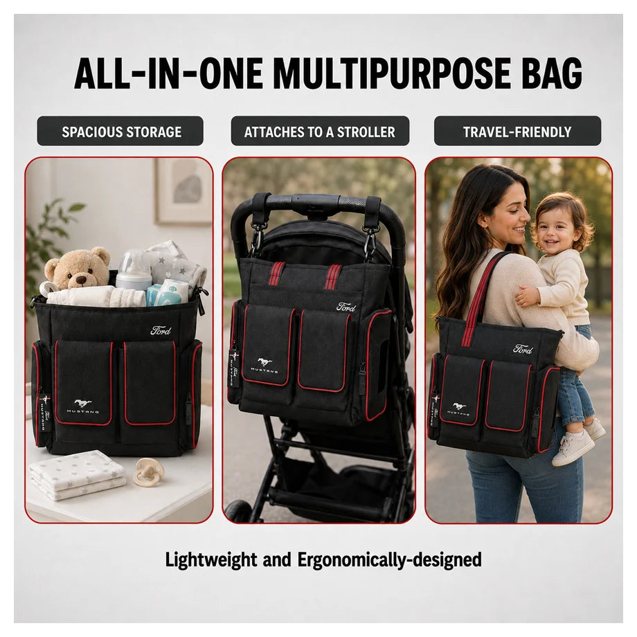 Ford Mustang Pit Stop Diaper Bag
