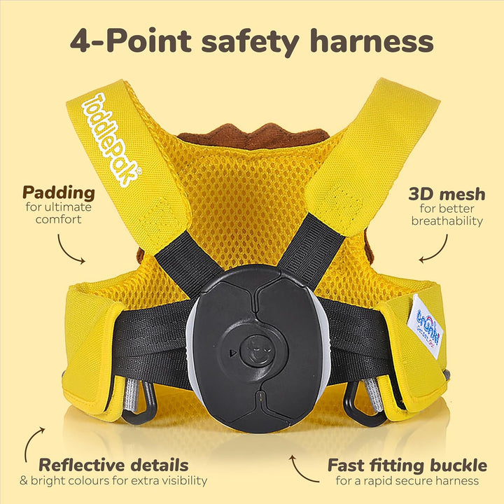 Trunki Toddlepak Walking Reins/Safety Harness (Leeroy Lion)
