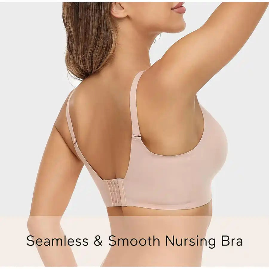 Momcozy Nursing Bra -Small (Beige)