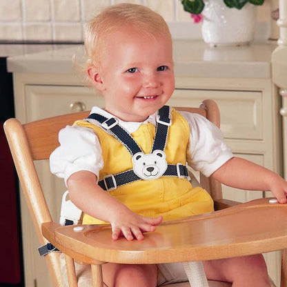 Clippasafe Designer Teddy Harness & Reins with Anchor Straps (Navy)