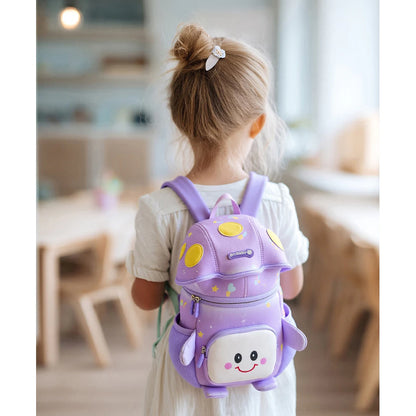 Bonfino Cartoon School Bag 11"(Purple)