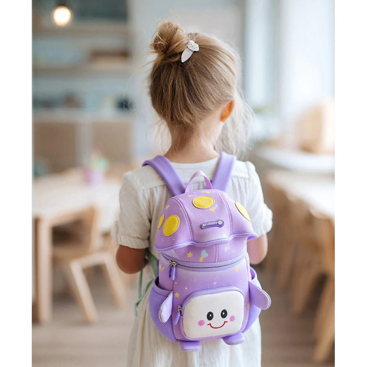 Bonfino Cartoon School Bag 11"(Purple)