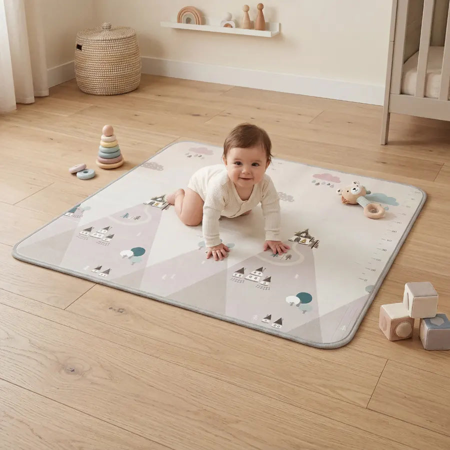 Snuggle Baby Reversible Roll Up Playmat Mountain