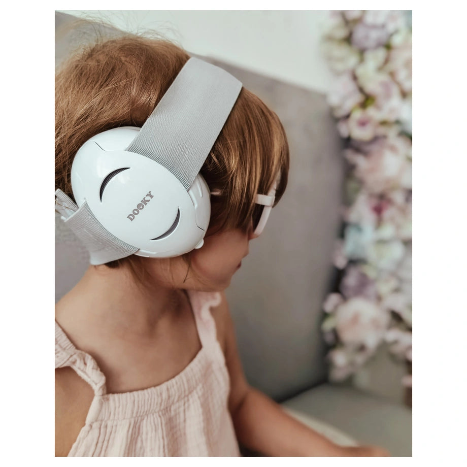 Dooky Baby Ear Protection (White)