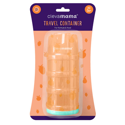 Clevamama Travel Container Stackable Formula & Food Container