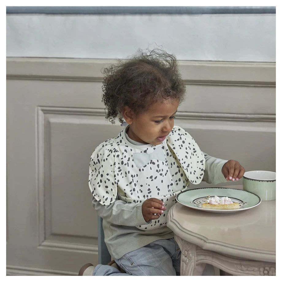 Elodie Baby Bib (Dalmatian Dots)