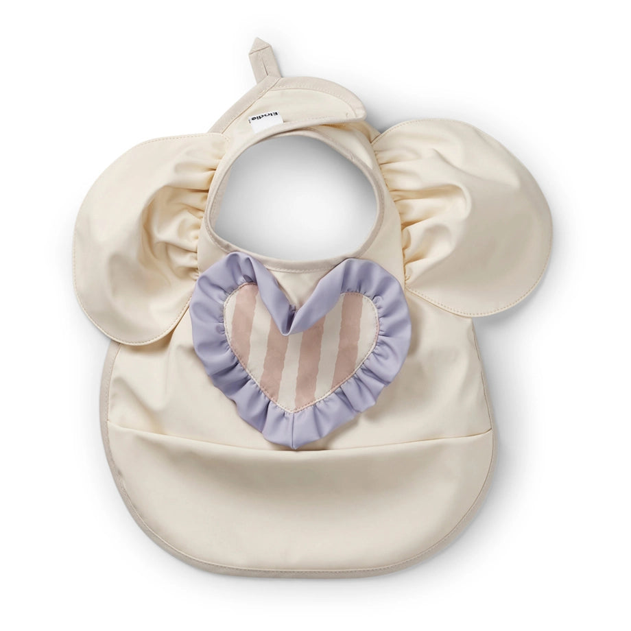 Elodie Baby Bib (Oat White)