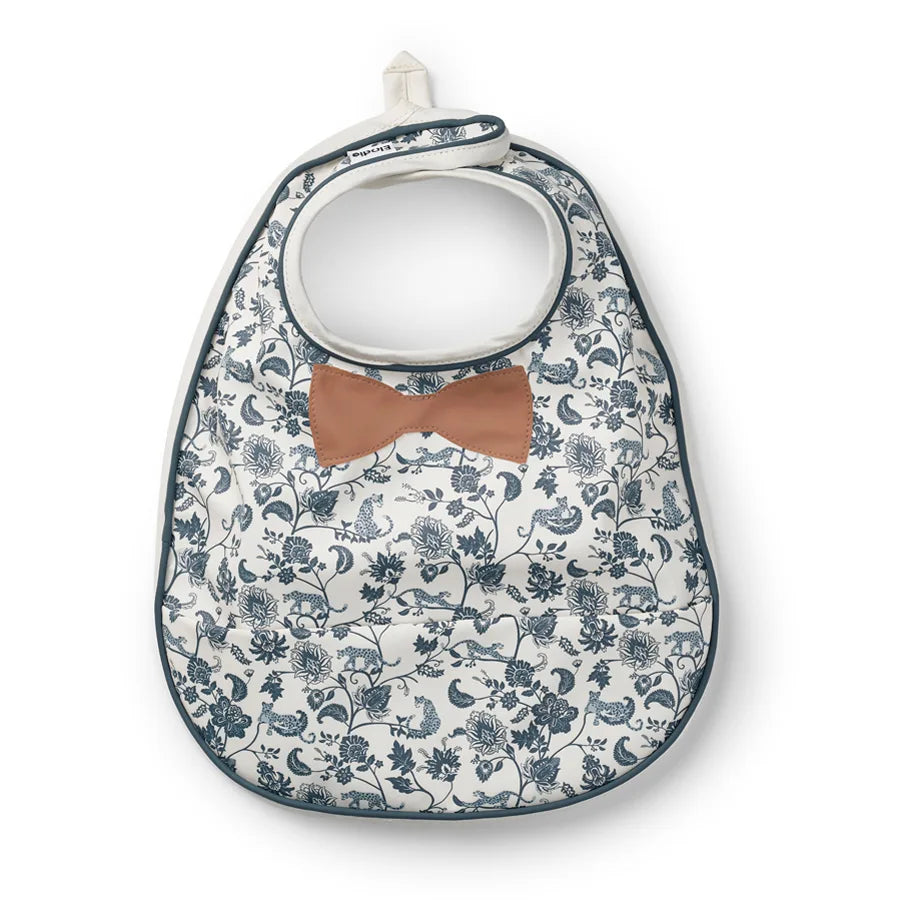 Elodie Baby Bib (Garden Leo Toile Bow)