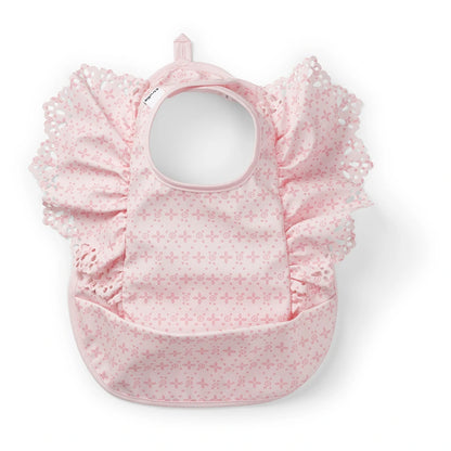 Elodie Baby Bib (Embroidery Anglaise Pink)