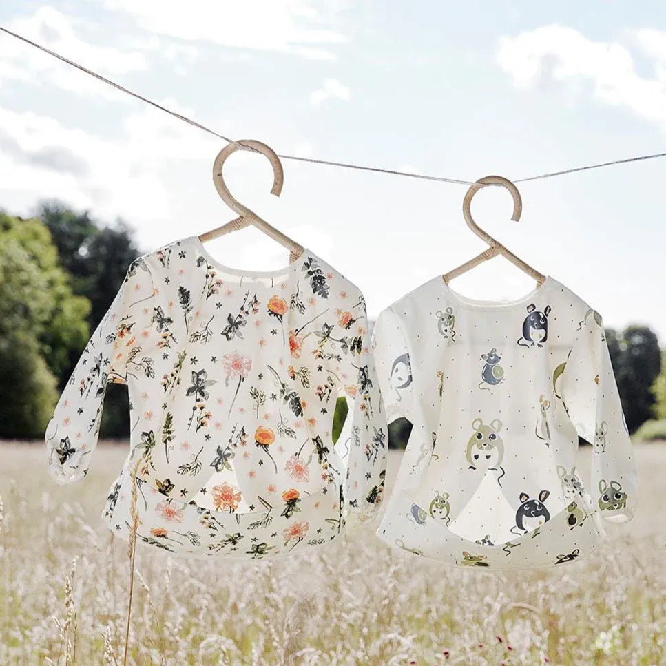 Elodie Longsleeve Baby Bib (Meadow Blossom)